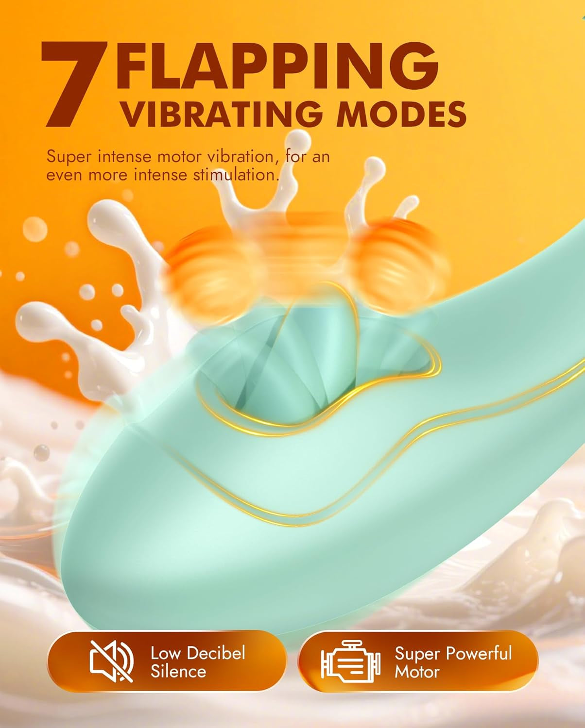 Vibrador de lengua ElyraFlex 4 en 1 para punto G y clítoris con 7 modos