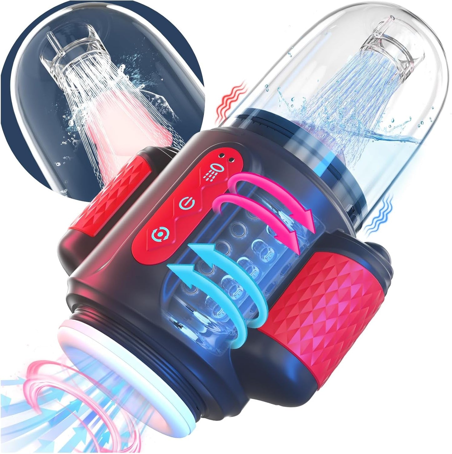 HydroPulse 7-in-1 Water Spray Rotating Suction Male Masturbator
