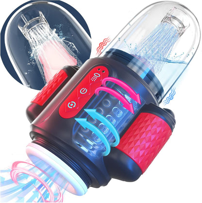 HydroPulse 7-in-1 Water Spray Rotating Suction Male Masturbator