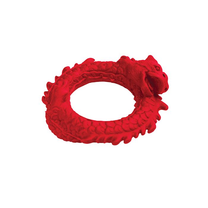 Anillo para el pene de silicona Creature Cocks Rise of the Dragon - Rojo