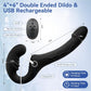 DuoCurve Vibrador con doble dildo sin tirantes con arnés