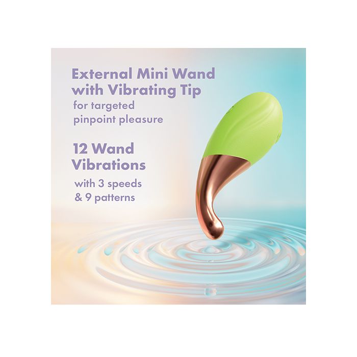 Kit vibromasseur Play with Me Blooming Bliss - Vert