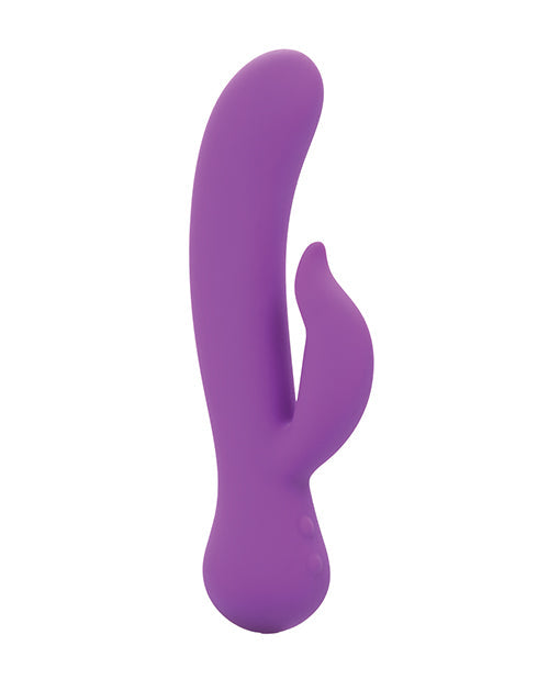 Primer Vibrador de Conejo Recargable Pleaser - Morado