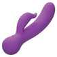 Primer Vibrador de Conejo Recargable Pleaser - Morado