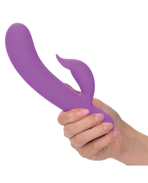 Primer Vibrador de Conejo Recargable Pleaser - Morado