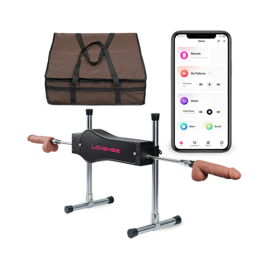 Máquina sexual Lovense Bluetooth compatible con la aplicación - Negro