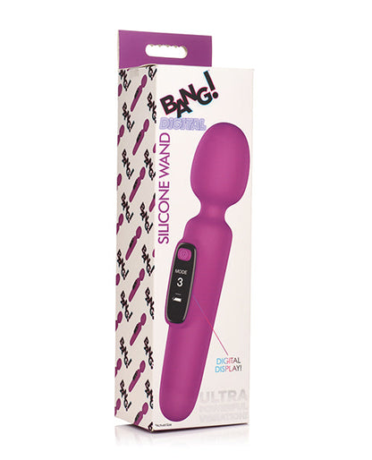 Bang! Vibrador varita digital 10X - Morado