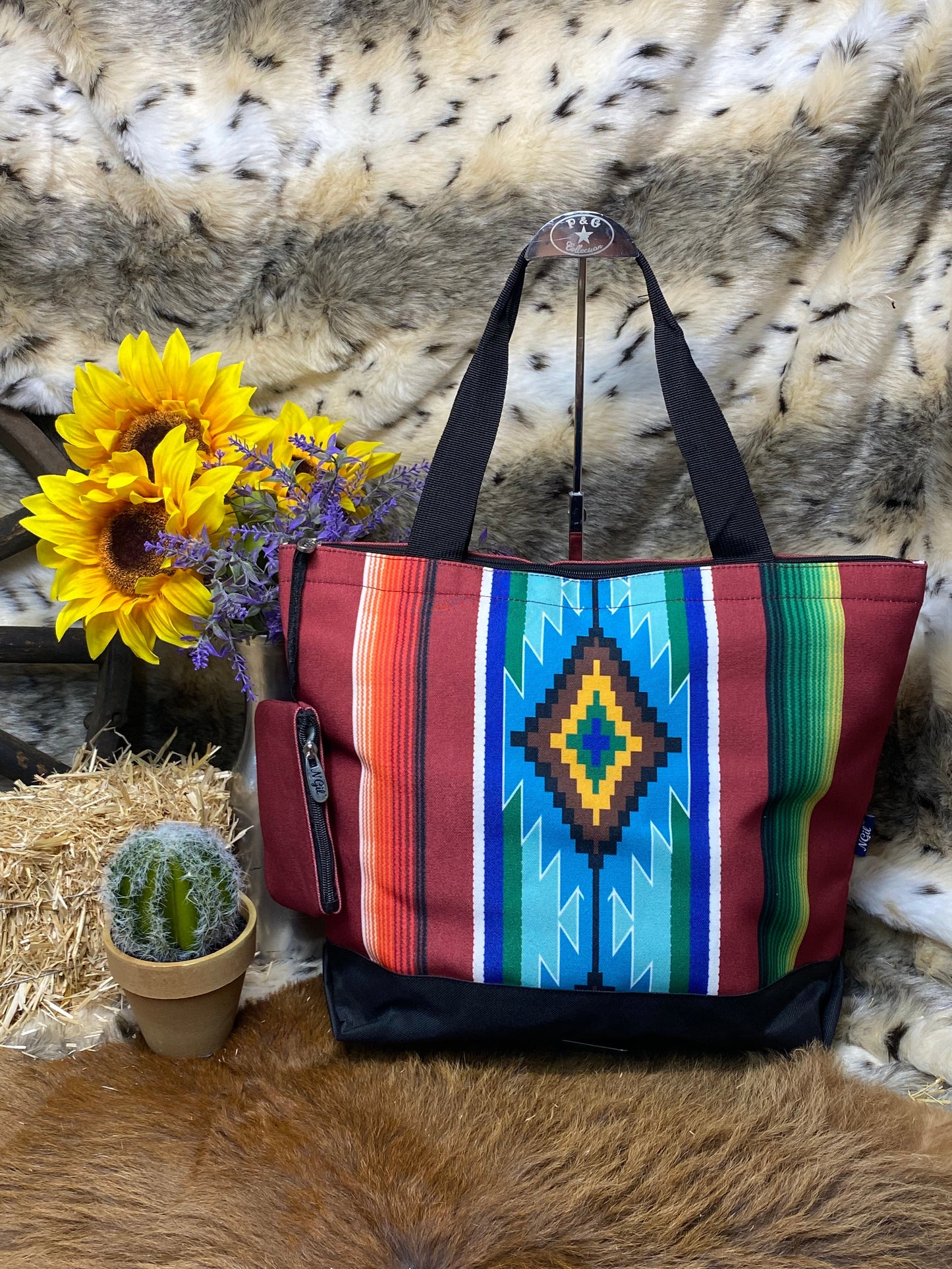 Bolsa de lona con monedero incorporado