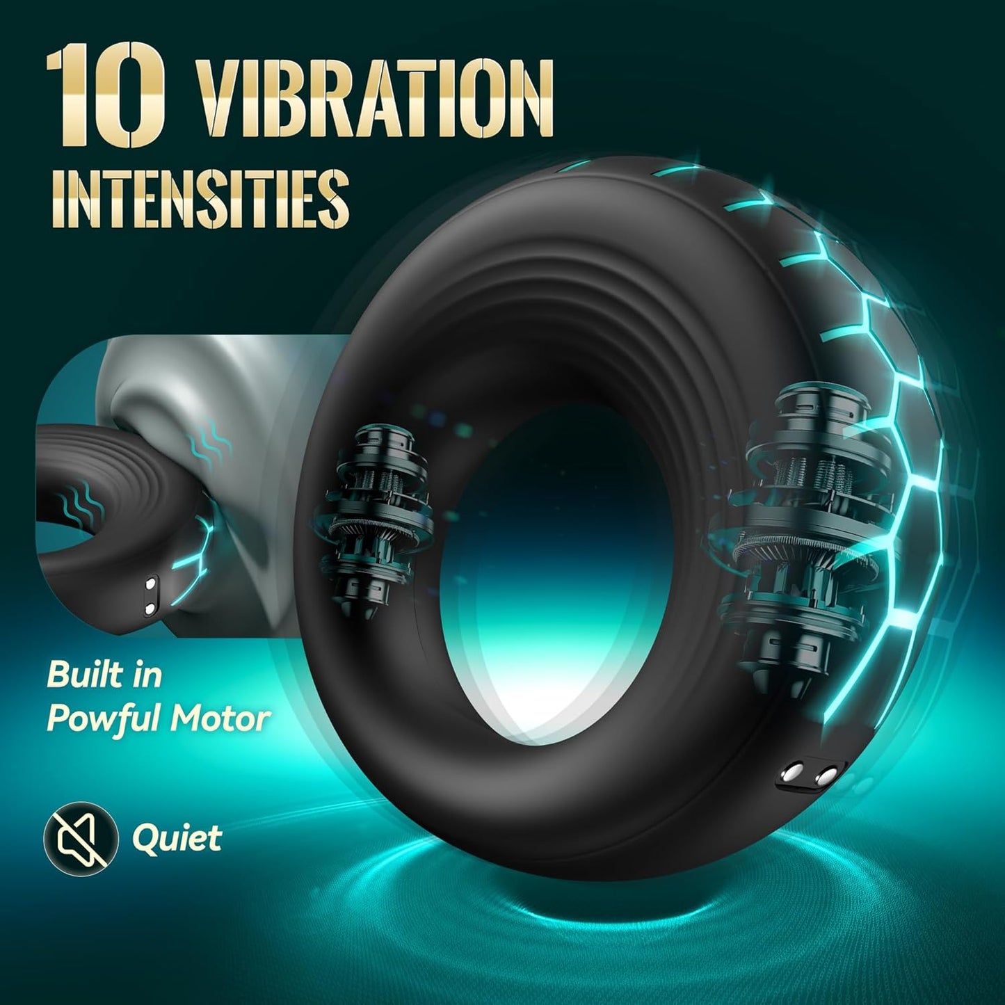 Anillo vibrador VigorBand con 10 modos