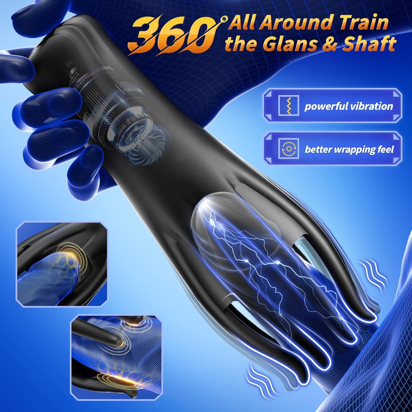 Masturbador de entrenamiento masculino OctoBloom