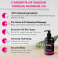 Aceite de masaje Natural Passion para parejas | Aromaterapia tropical, totalmente natural