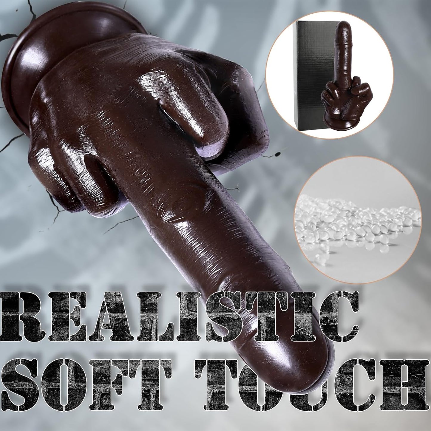 CraveTorque 9.2" Middle Finger Dildo