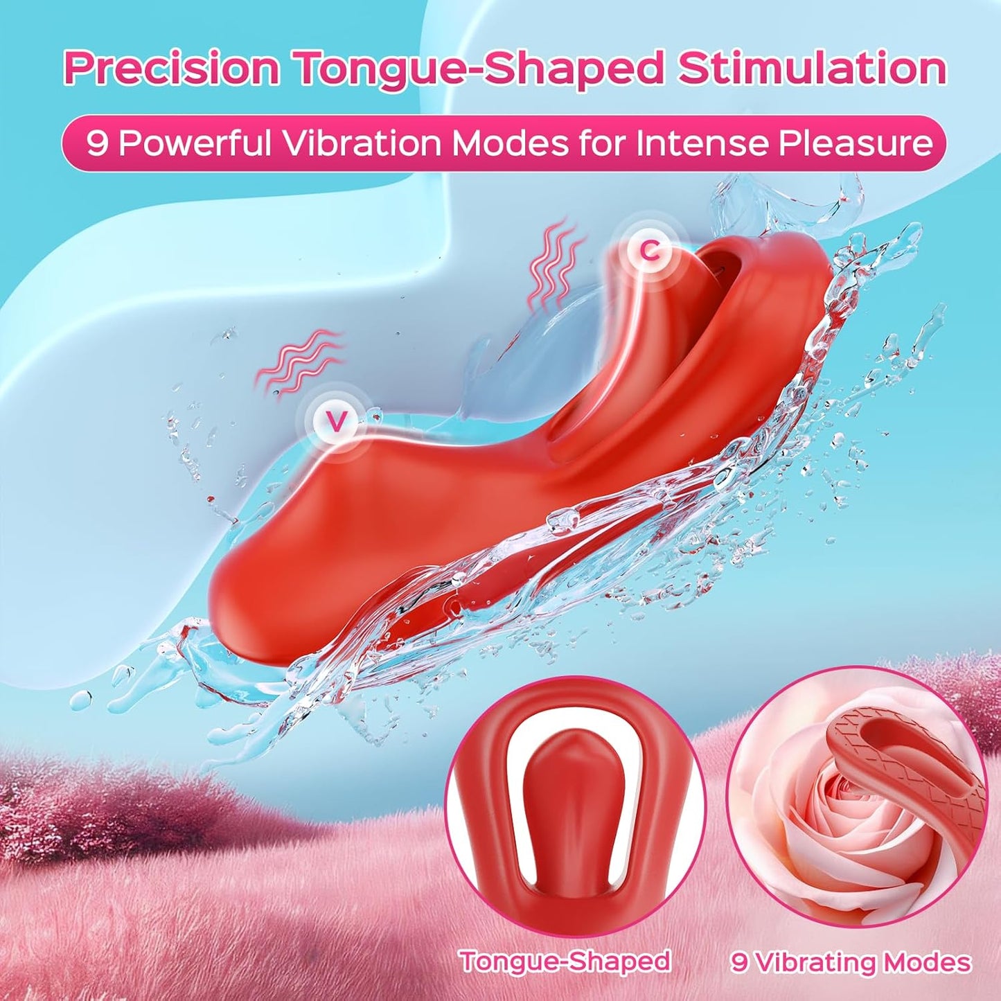 Vibrador AuraVibe con Control Remoto para Bragas y Lengüeta