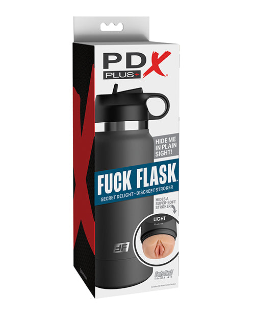 PDX Plus Fuck Flask Secret Delight Stroker - Clair/Gris