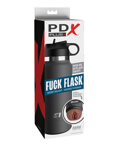 PDX Plus Fuck Flask Secreto Placer Masturbador - Marrón/Gris
