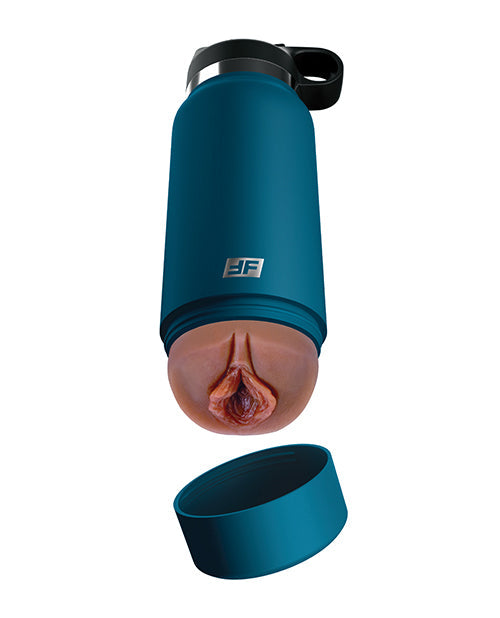 PDX Plus Fuck Flask Stimulateur à main Private Pleaser - Marron/Bleu