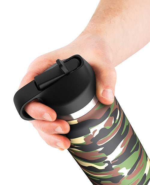 PDX Plus Fap Flask Happy Camper Stroker - Esmerilado/Camuflaje