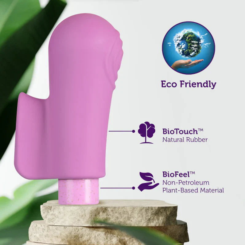 Vibromasseur Blush Gaia Eco Delight Bullet et doigt violet