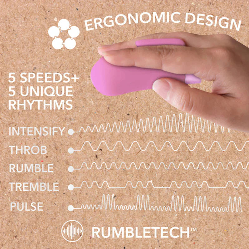 Vibromasseur Blush Gaia Eco Delight Bullet et doigt violet