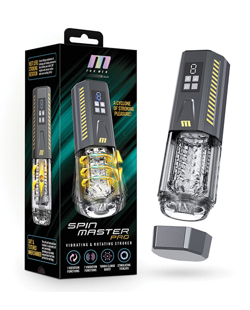 M for Men SpinMaster Pro Masturbador Masculino Automático Gris