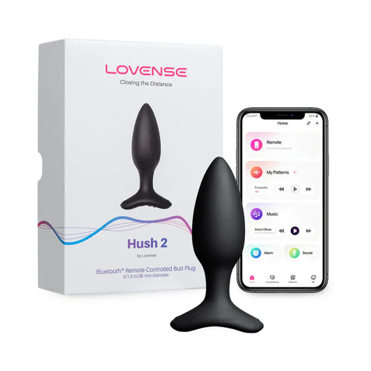 Lovense Hush 2 Butt Plug - 1.5 in