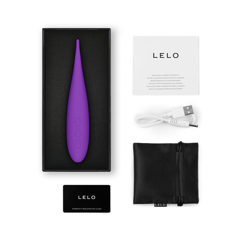Lelo Dot Vibrador de viaje púrpura de punta de precisión para clítoris