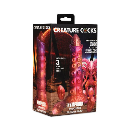 Dildo de silicona de ovipositor ninfoide para coños de criatura