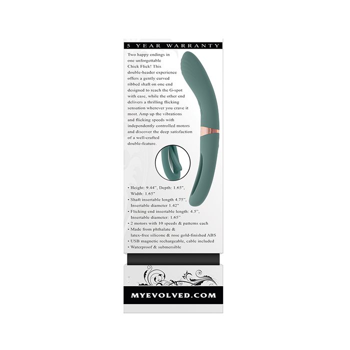 Vibromasseur point G Chick Flick - Sarcelle