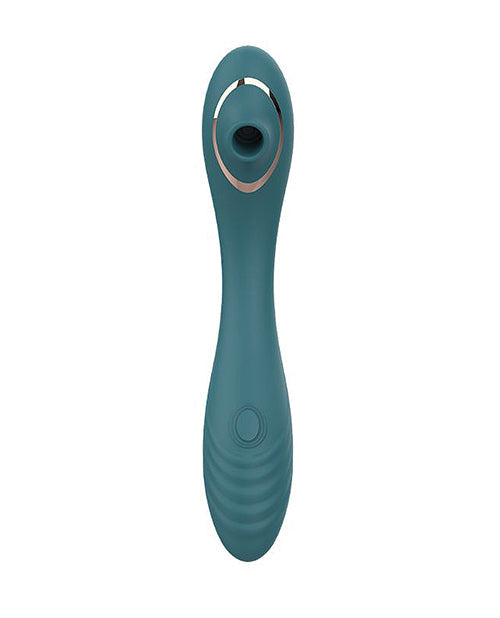 PRIVE Vibrador de silicona de grado médico 3 en 1 Trinite Teal
