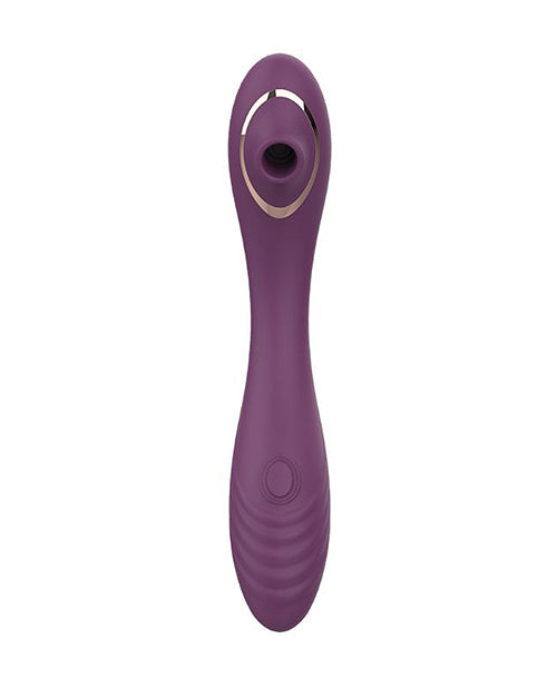 PRIVE Vibrador de silicona de grado médico 3 en 1 Trinite Morado