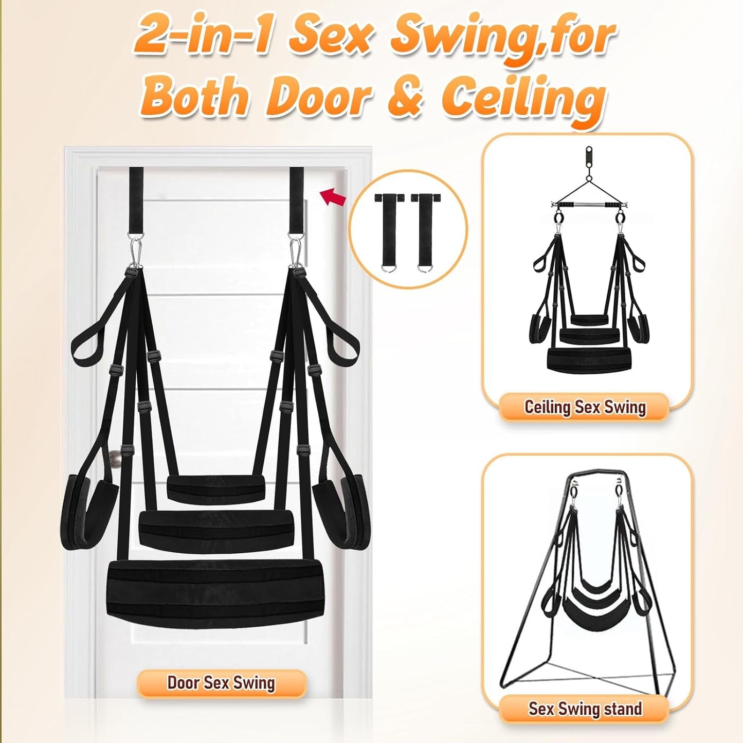PlushBond BDSM Columpio Sexual de Puerta Cojines de Felpa