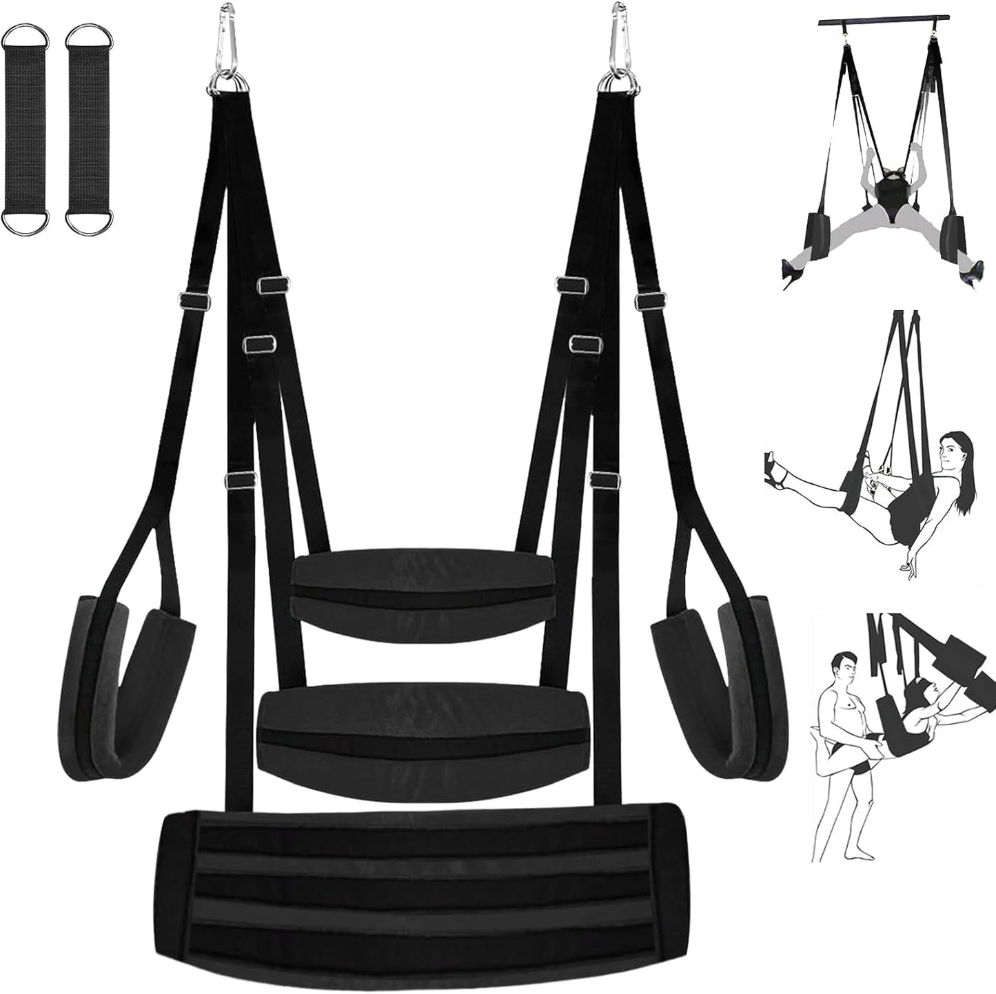 Columpio sexual de uso intensivo StratavaX, 227 kg, ajustable