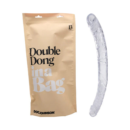 Doc Johnson Double Dong In A Bag Double gode transparent à double embout de 33 cm