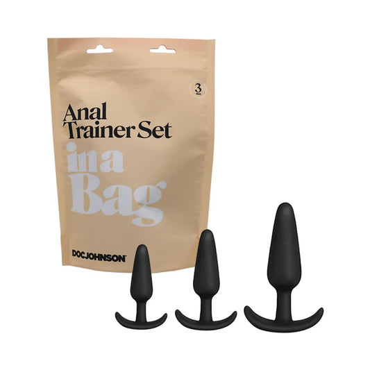Doc Johnson Silicone Anal Plug Trainer Set In A Bag
