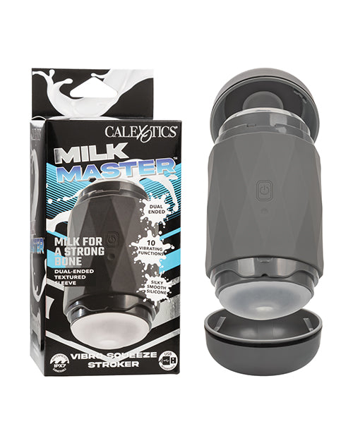 Masturbador Milk Master Vibro Squeeze de doble extremo