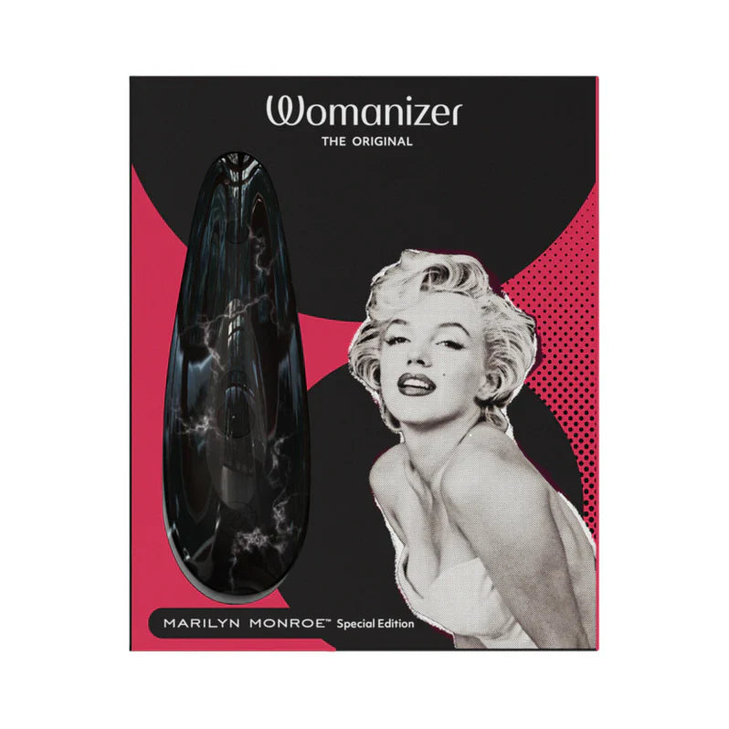Estimulador Clitorial Womanizer x Marilyn Monroe Special Edition Classic 2 - Mármol Negro
