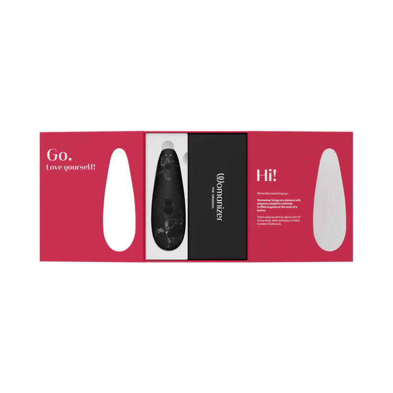 Estimulador Clitorial Womanizer x Marilyn Monroe Special Edition Classic 2 - Mármol Negro