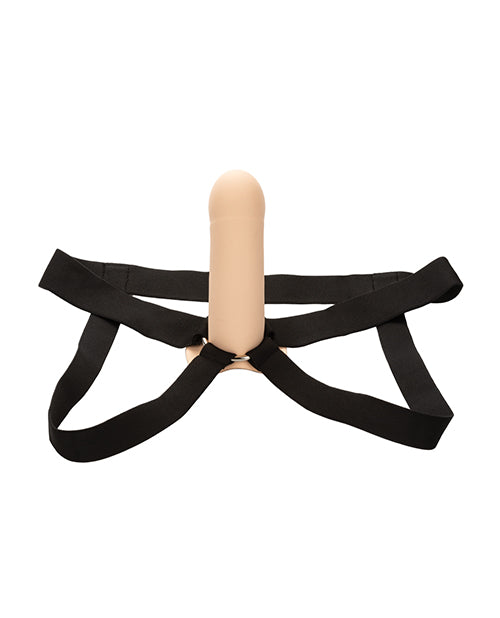 Extensor de pene Performance Maxx con arnés color marfil