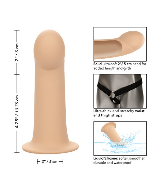 Extensor de pene Performance Maxx con arnés color marfil