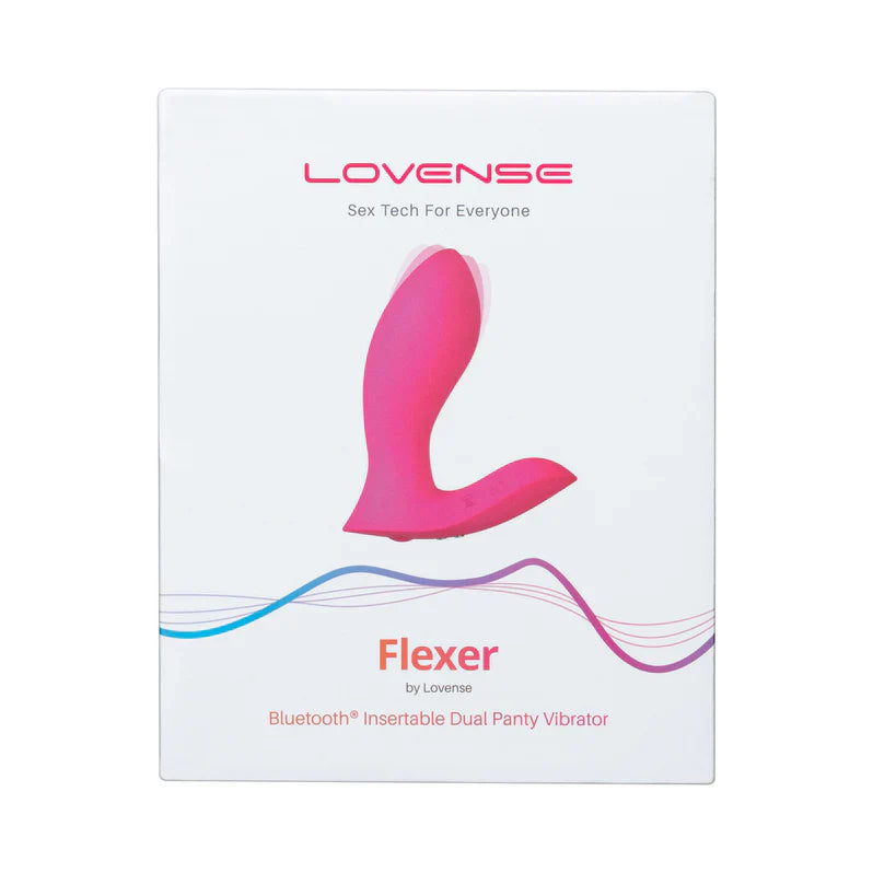 Vibrador doble para bragas Lovense Flexer - Rosa