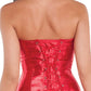 Red Satin Costume Corset