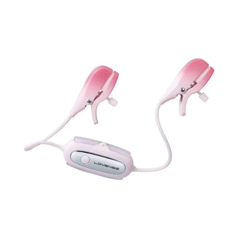 Pinzas vibradoras para pezones Lovense Gemini - Rosas