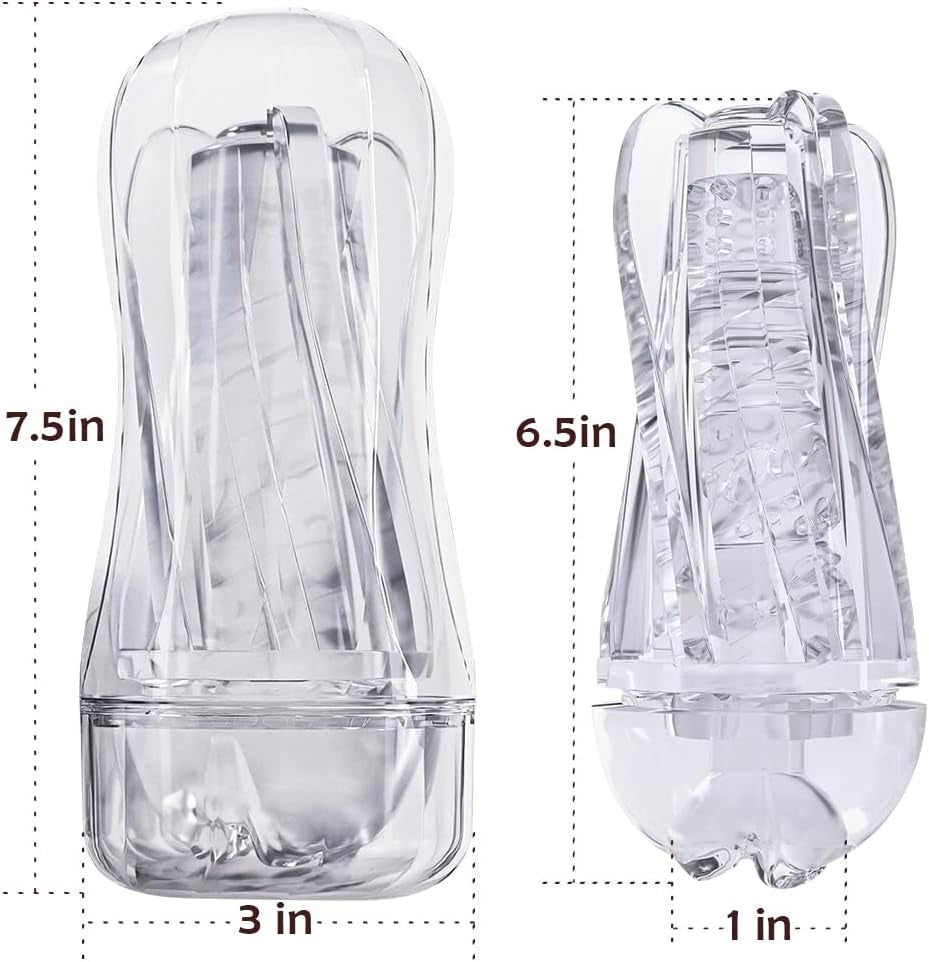 ClearGrip Espiral Succión Stroker Transparente
