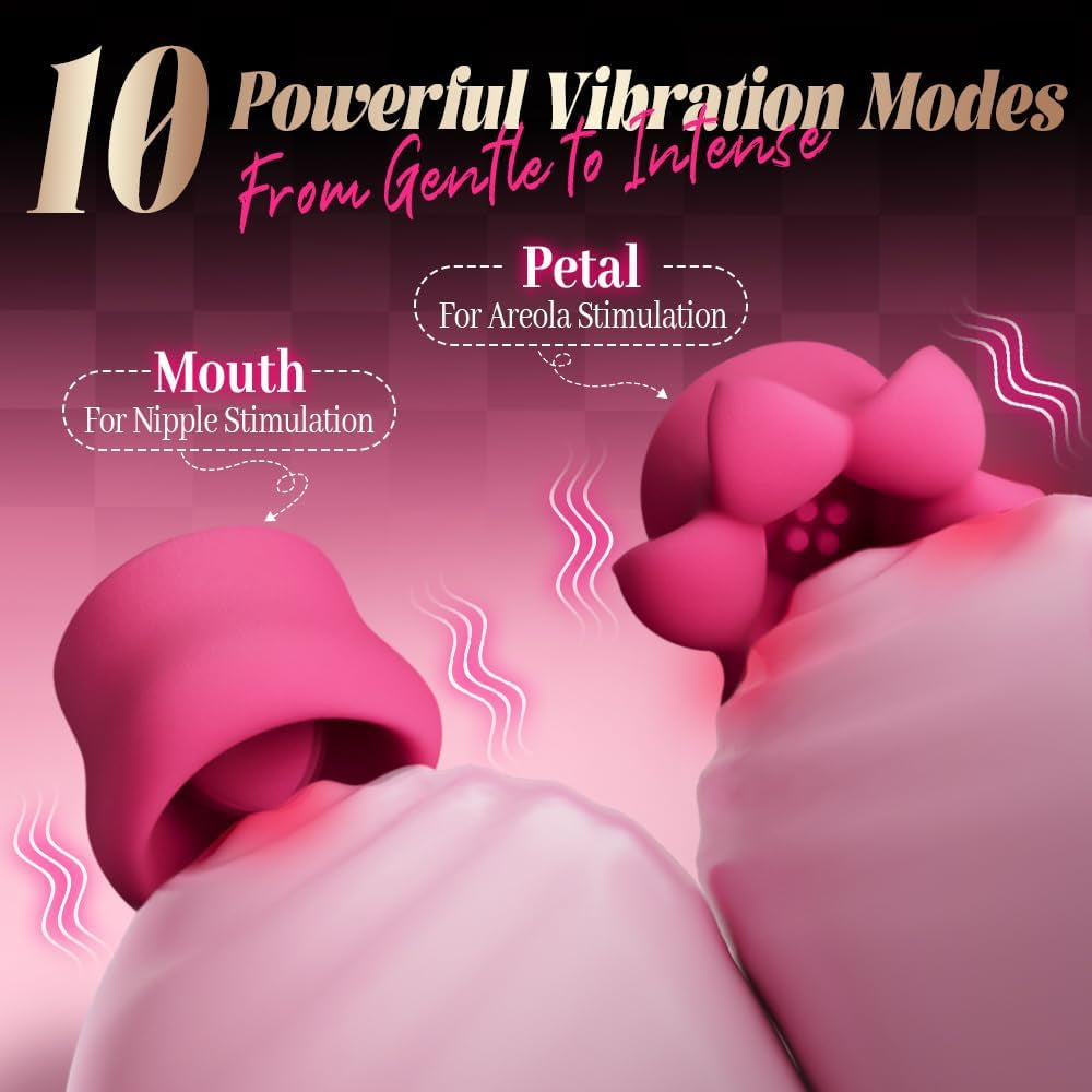 HaloWear Vibrador de pezones 6 en 1 con sujetador y control por app
