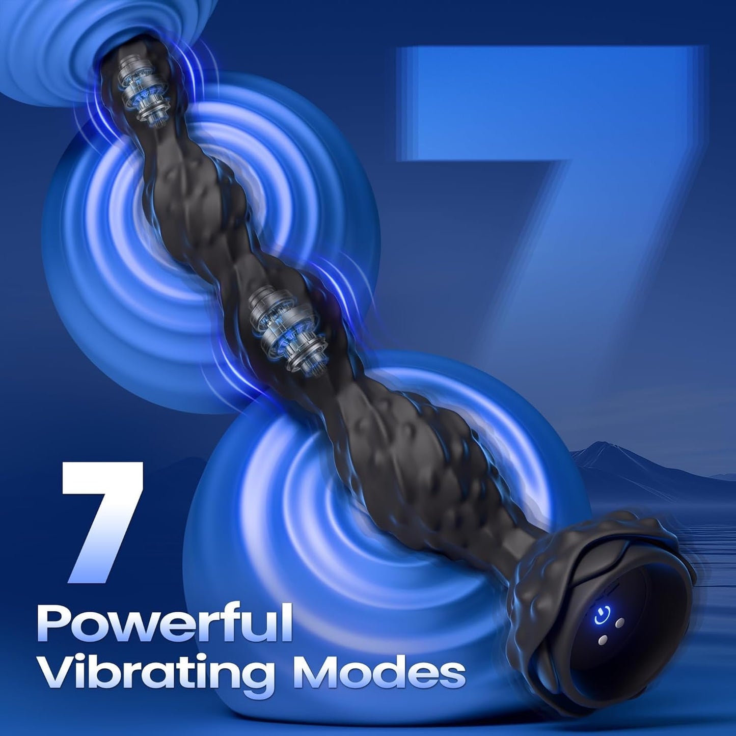 VelvetRise Varita de perlas anales vibratorias con control remoto