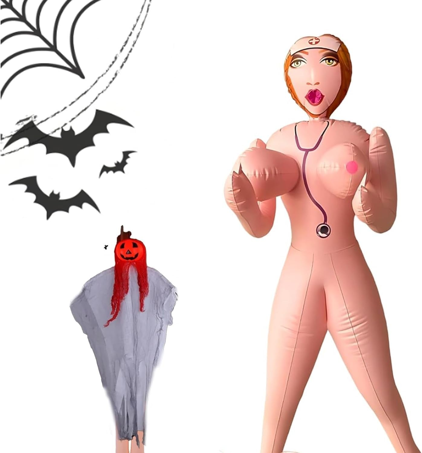 PartyDoll Poupée Gonflable Cadeau Gag pour Enterrement de Vie de Garçon