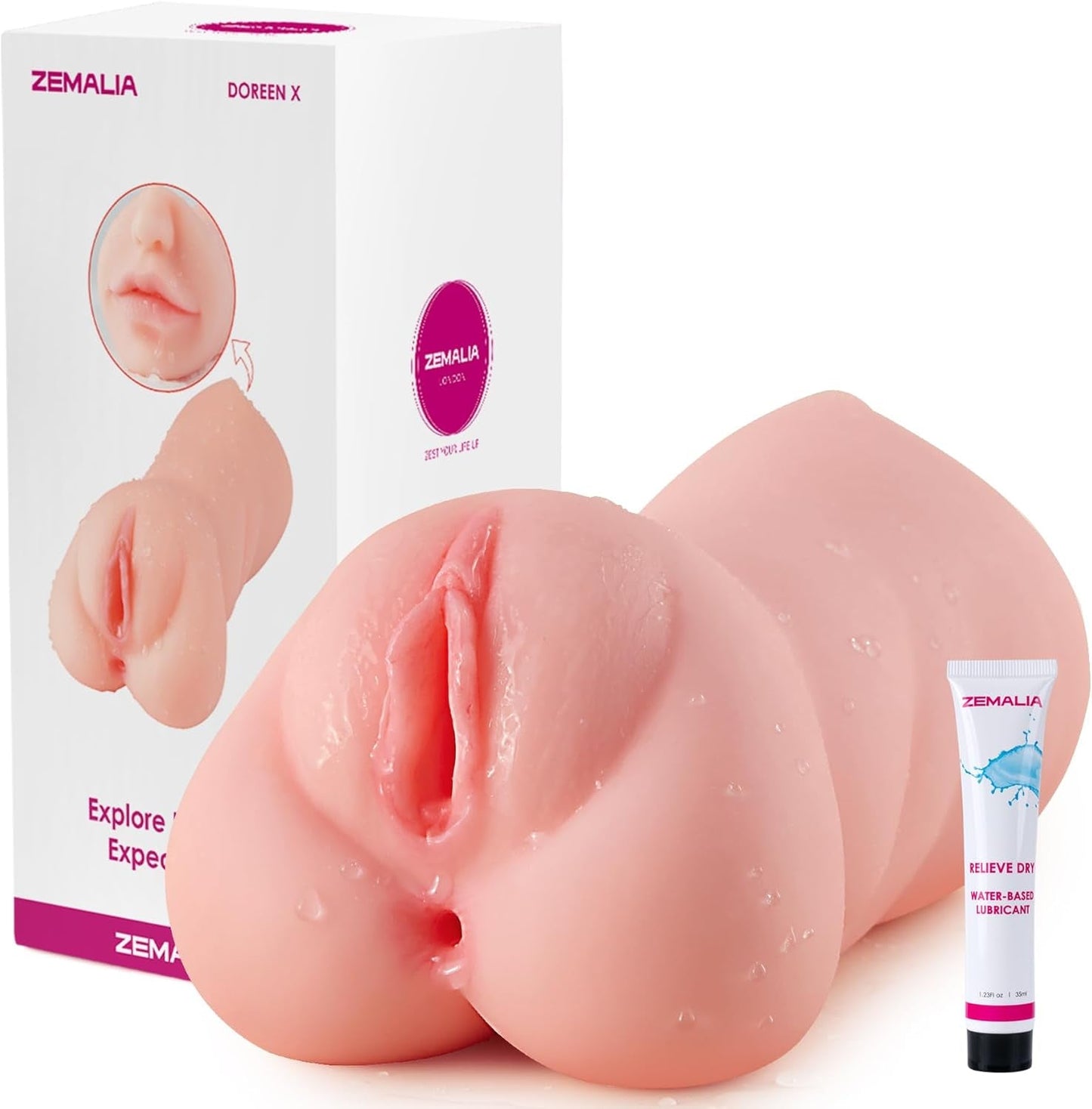 Masturbateur masculin 3-en-1 TriCore Réaliste de 21,8 cm