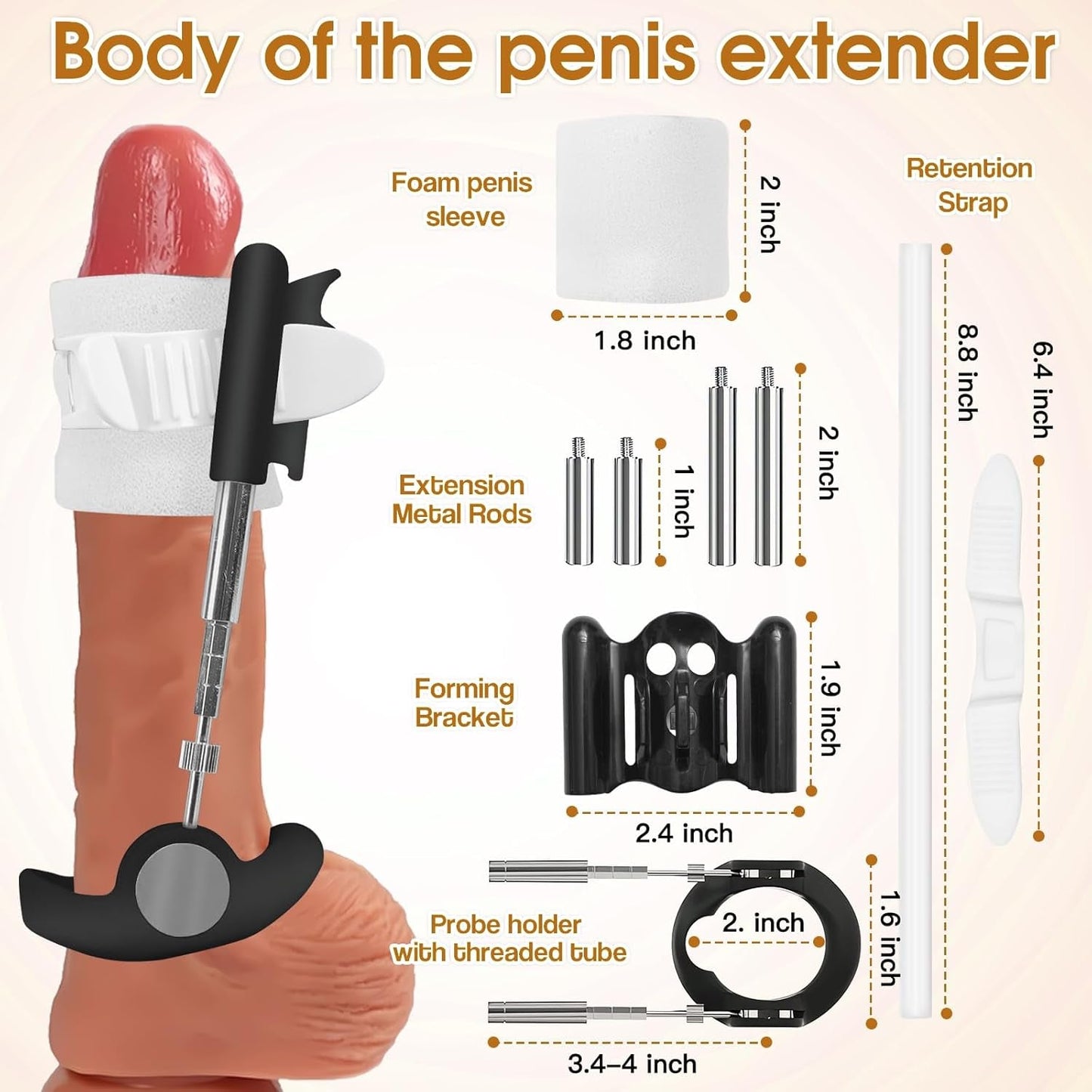 LuxTrax Extensor de Pene, Dispositivo de Tracción Ajustable