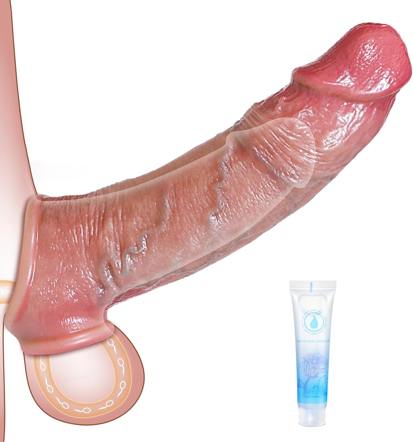 MaxCore Extensor de Funda para Pene 8.5” Silicona Aumento de Contorno