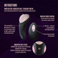 Minivibrador para bragas Temptasia Heartbeat con mando a distancia